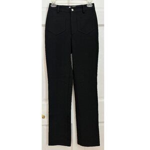 Bebe Vintage 90s Pants Trousers Black Stretch Y2k 2000s Straight Siren 2 4 6 S
